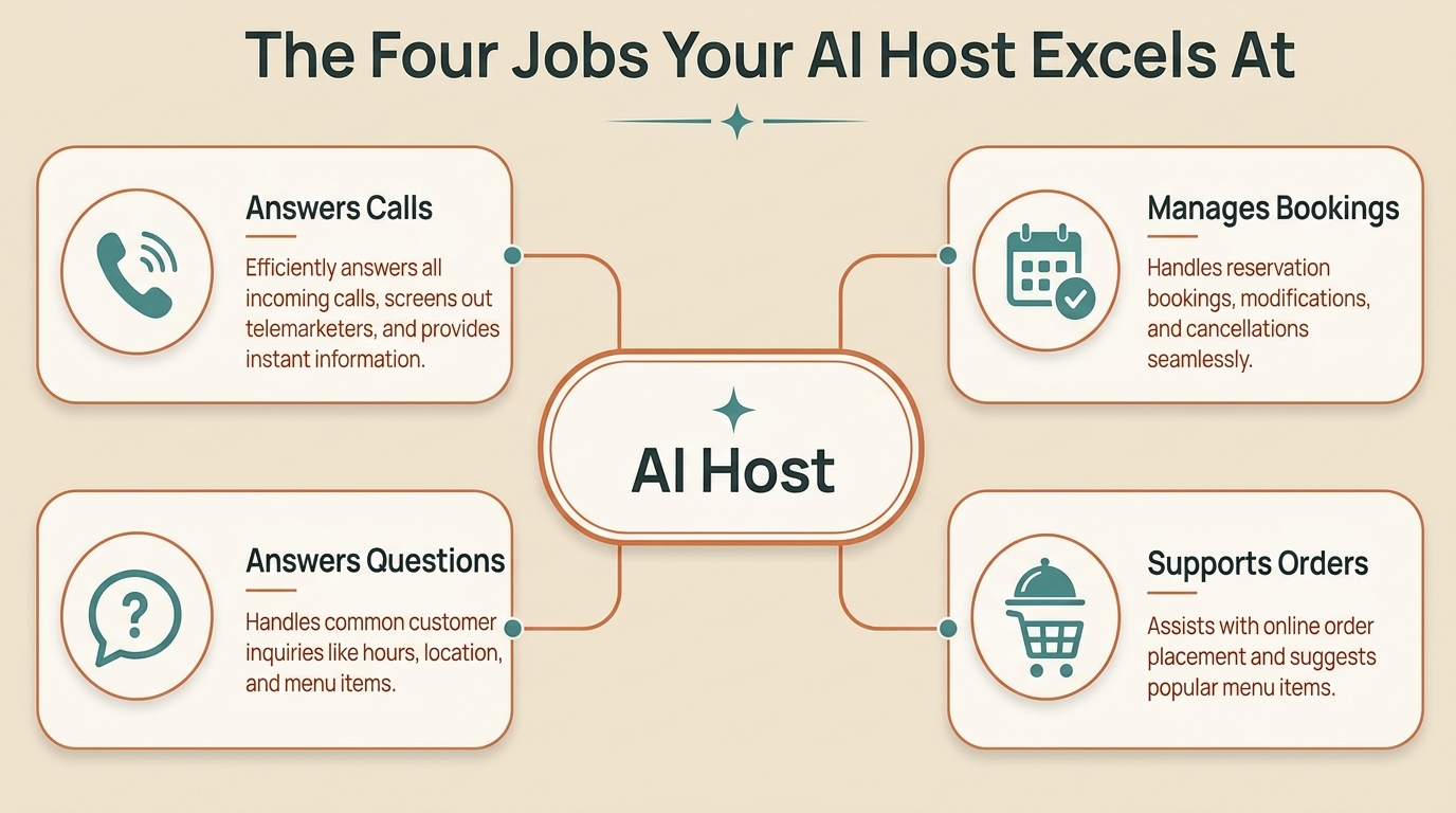 4 Distinct Roles of an AI Phone System: Order Taker, Concierge, Upsell Specialist, and Traffic Controller